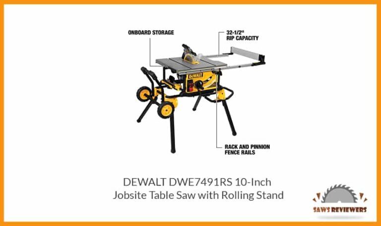 DEWALT DWE7491RS Table Saw with Rolling Stand - Honest Review - Saws .