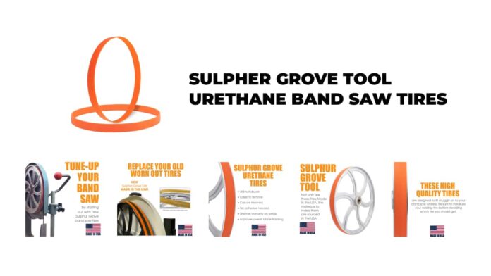 Sulpher Grove Tool Urethane Band Saw Tires